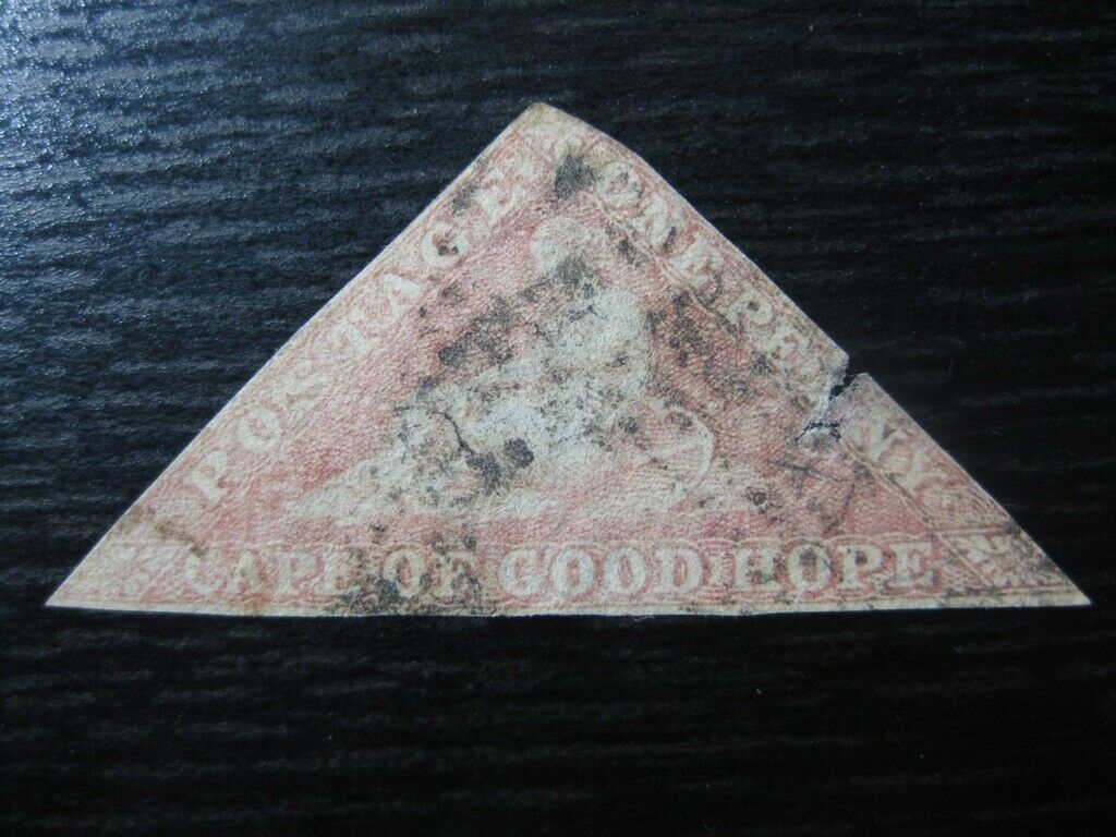 Cape Of Good Hope British Colony Scarce Used Cape Triangle Stamp! (1)
