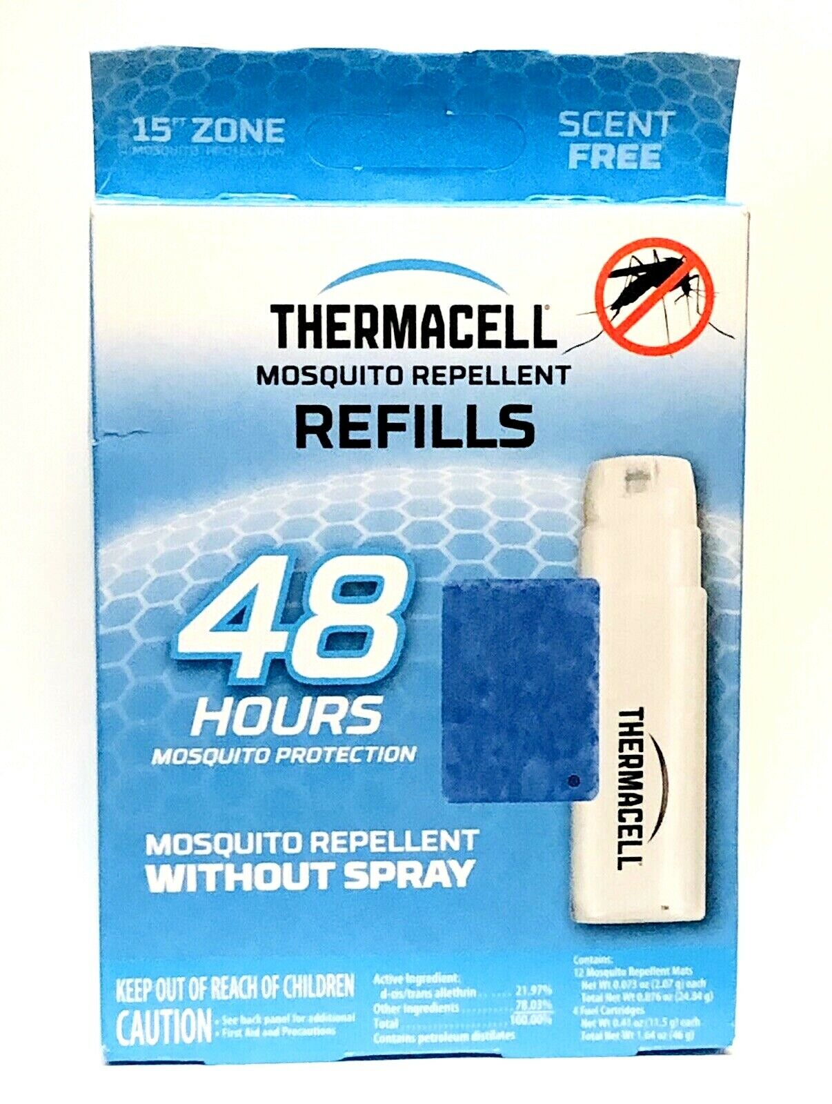 Thermacell Mosquito Repellent Refills, 48-hour Pack