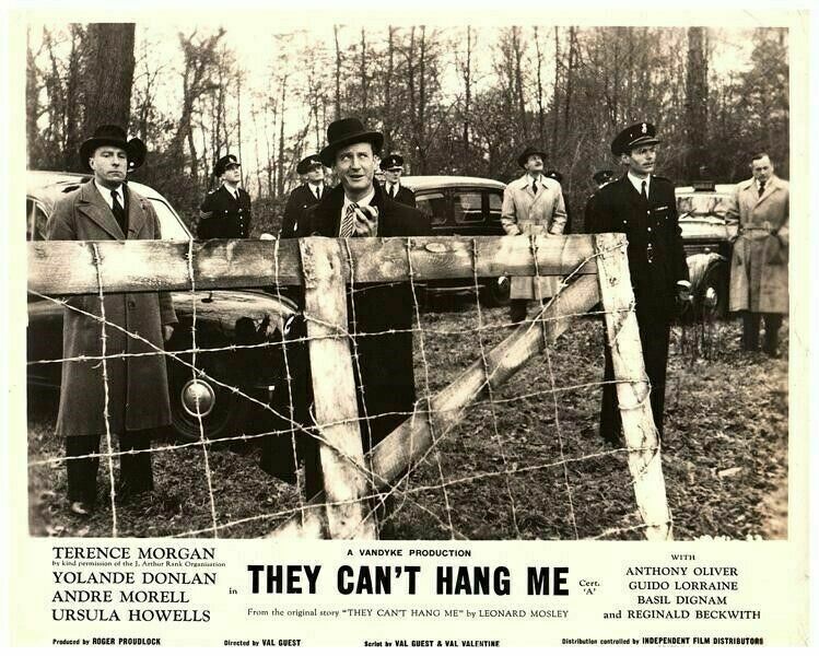 They Can't Hang Me Original Lobby Card John Horsley Anthony Oliver Vintage Cars