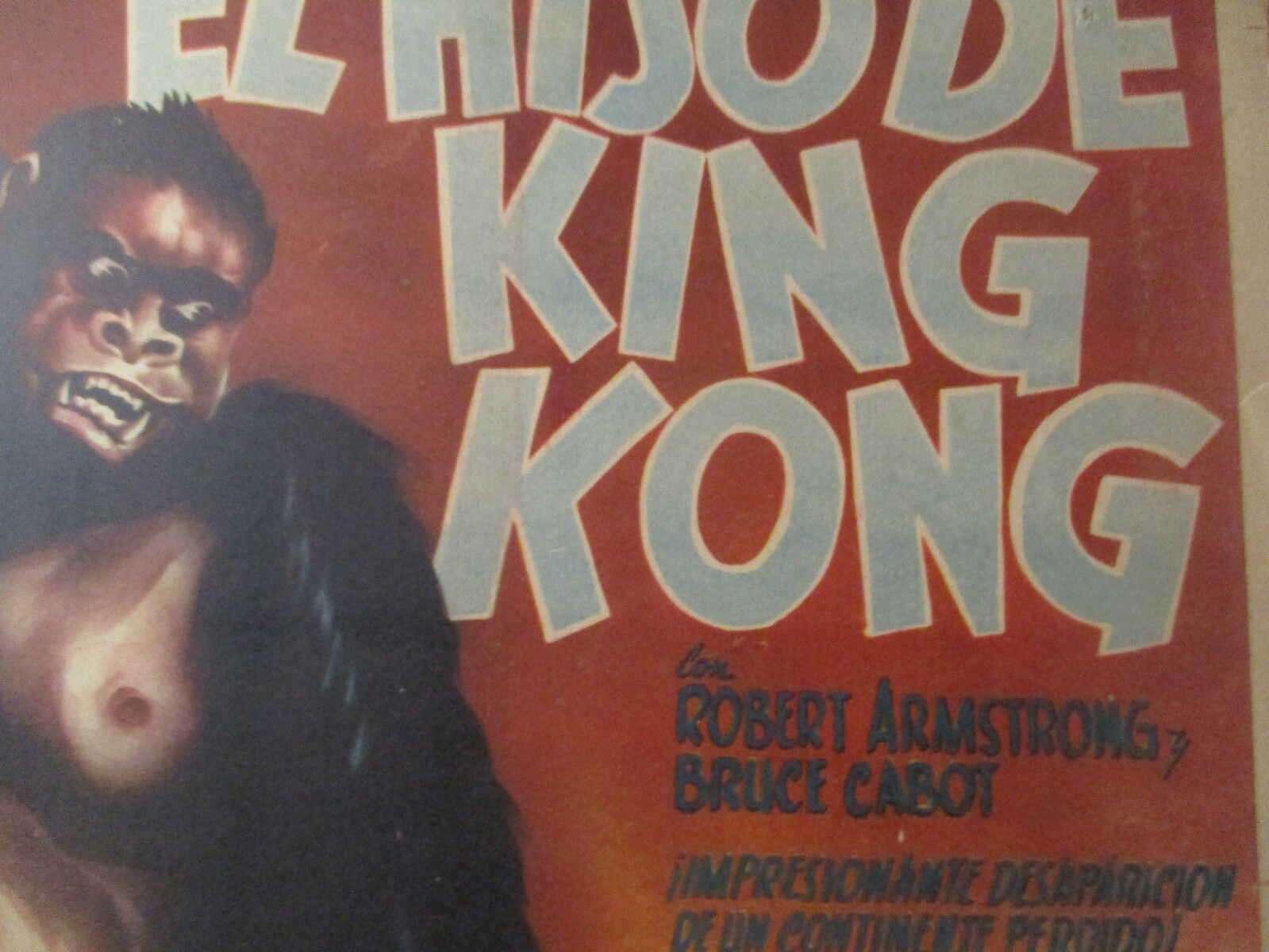 King Kong's Son & Sinbad Sailor Marinero Double Feature Window Card