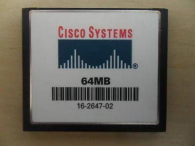 Cisco 64 Mb Cf Compact Flash Memory Card For 1811 1812 1841 2800 3800 Router