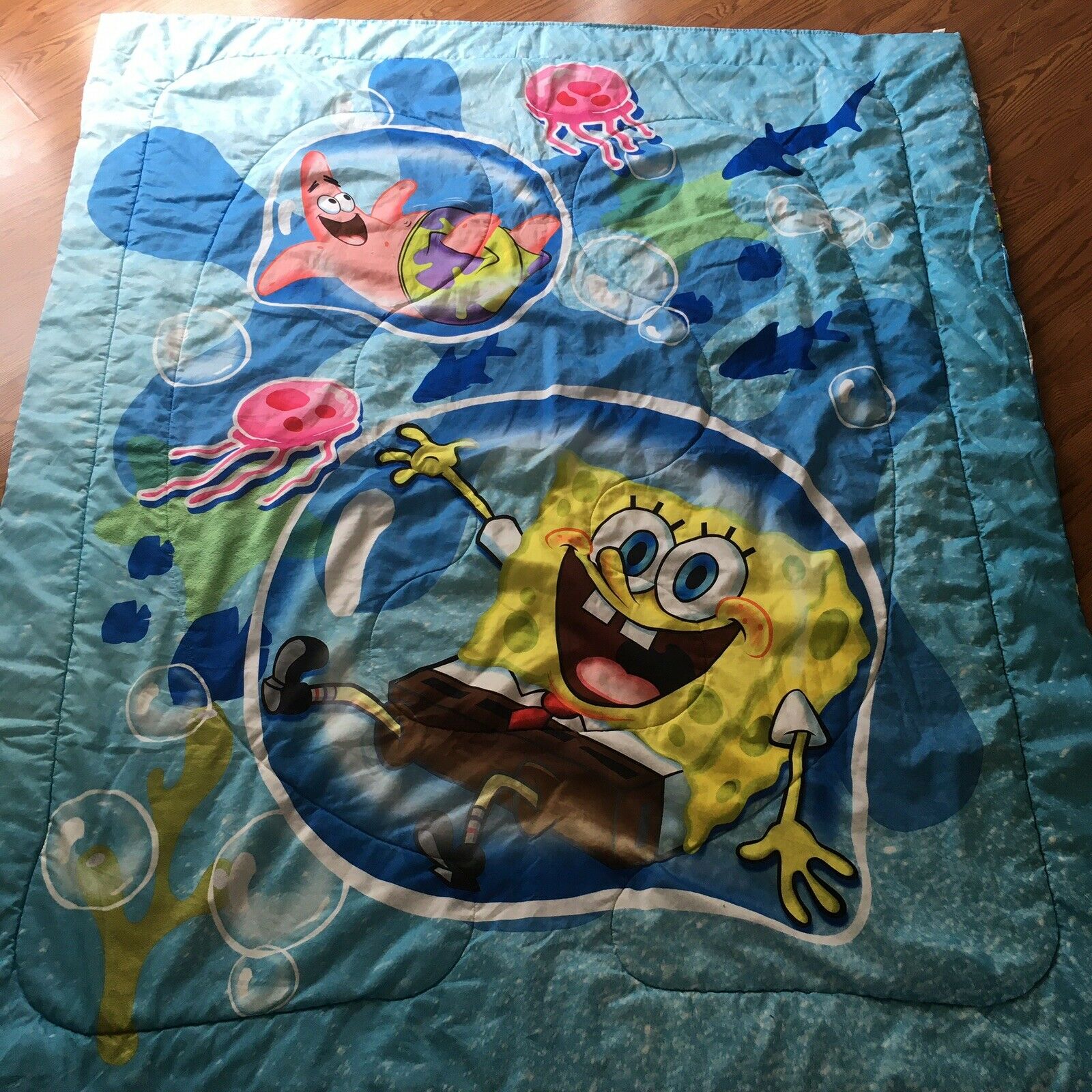 Spongebob Squarepants Comforter Bedspread Twin Full Size Patrick 74.5" X 88"