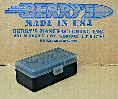9mm /.380 Plastic Storage Ammo Boxes (smoke / Black) Berry's Buy 3 Get 1 Free
